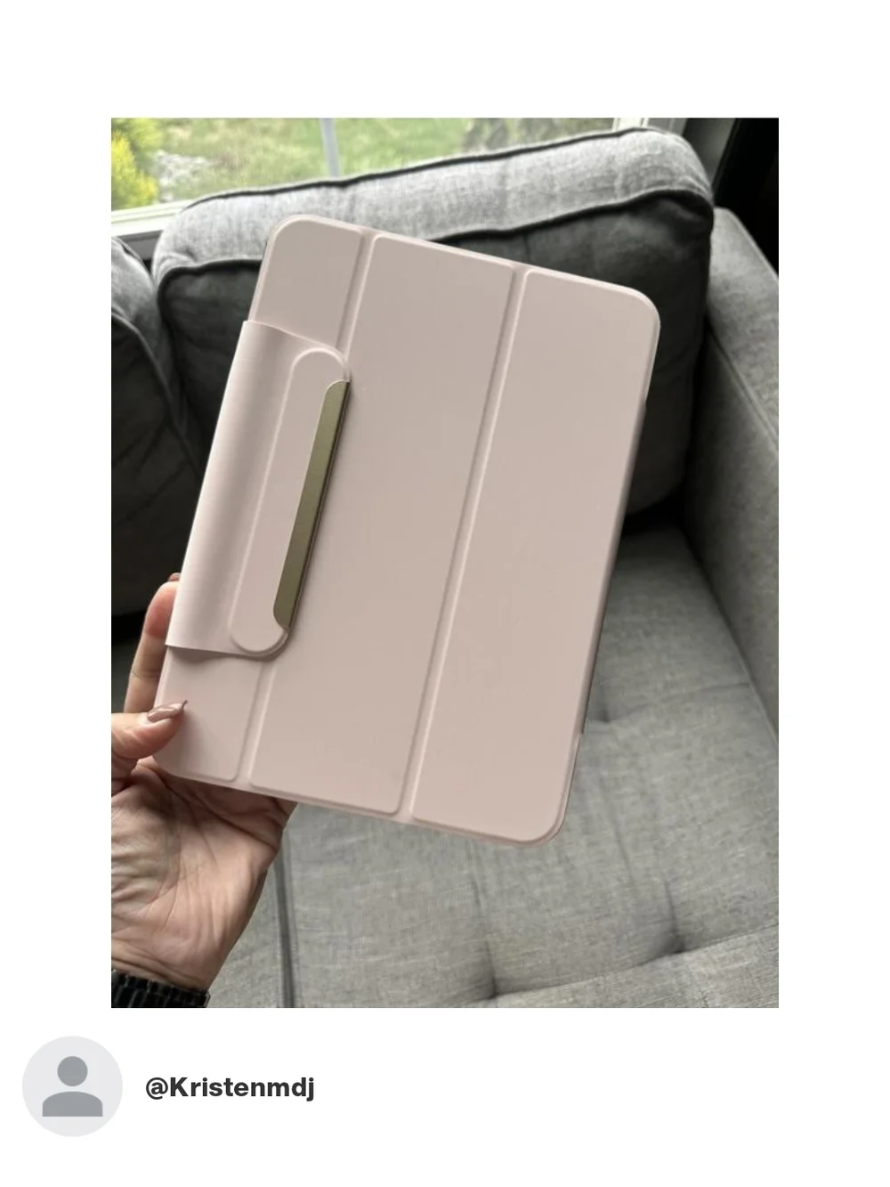 heyday Pink Tablet Case with Gold Accent